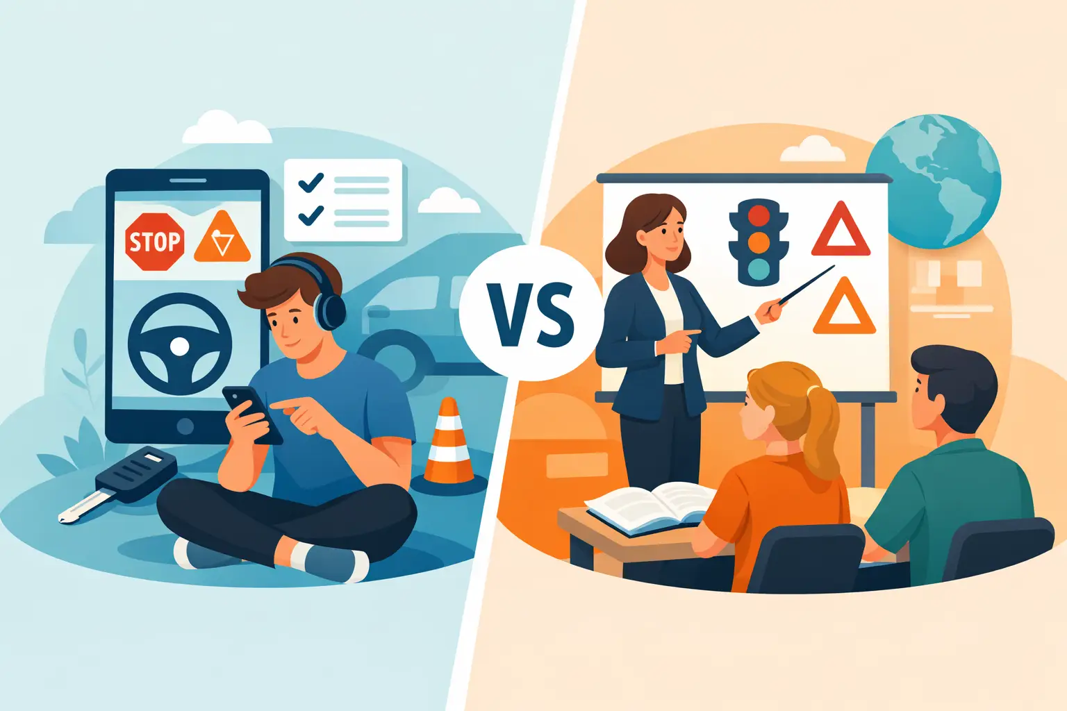 Fuhrerschein Theorieprufung App Vs Unterricht Vorb Featured Führerschein Theorieprüfung App vs Unterricht Vorbereitung